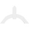 Ekena Millwork Archdale Architectural Grade PVC Gable Bracket, 48"W x 30"H x 2"D x 6"F, 15/12 Pitch GBP048X30X0206ARC00 - alternate 5